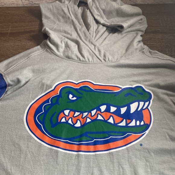 EUC University Florida Gators Champion Adult Hooded T-Shirt Small Gray & Blue - Picture 4 of 9